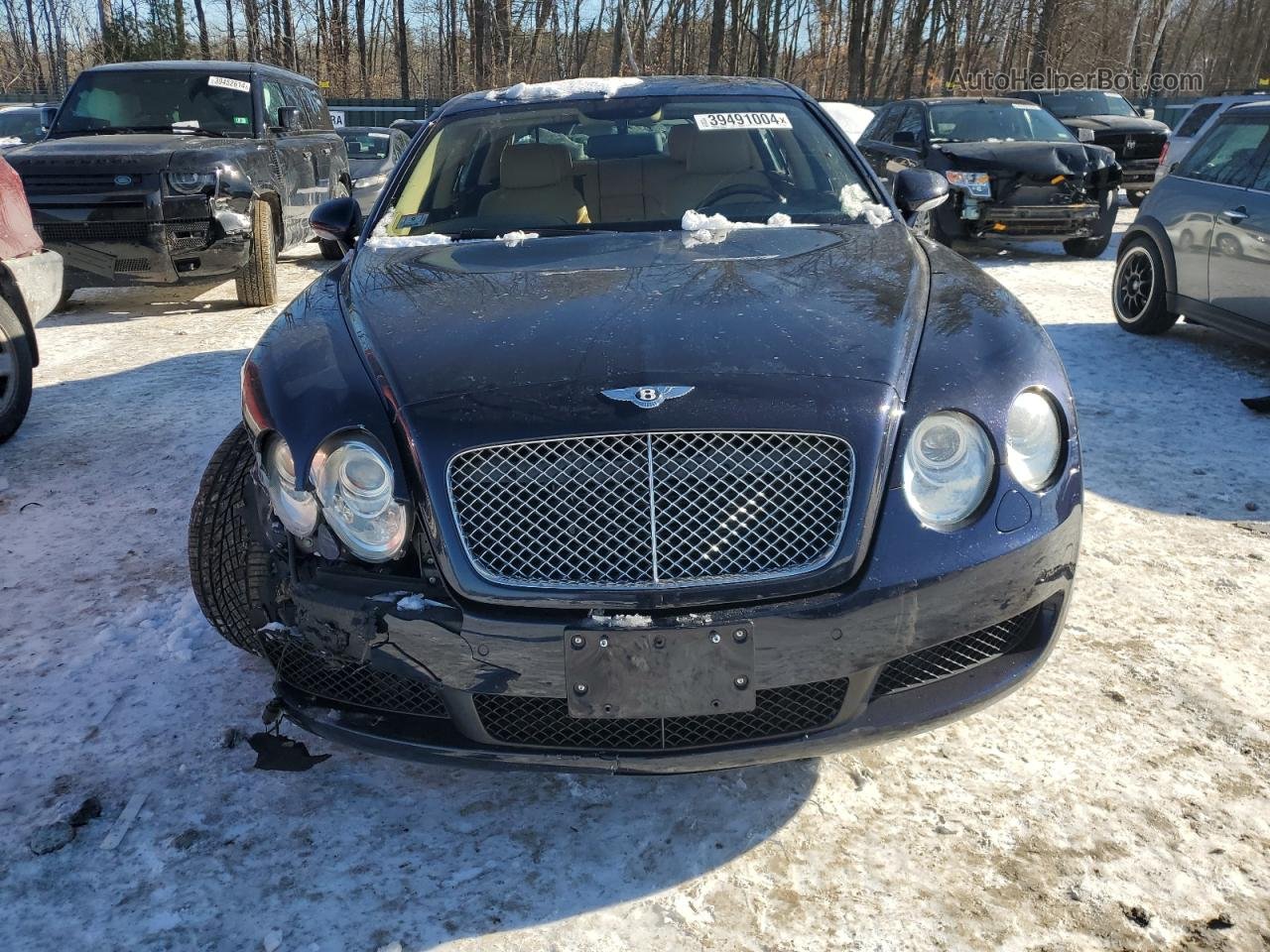 2007 Bentley Continental Flying Spur Blue vin: SCBBR93W17C043356