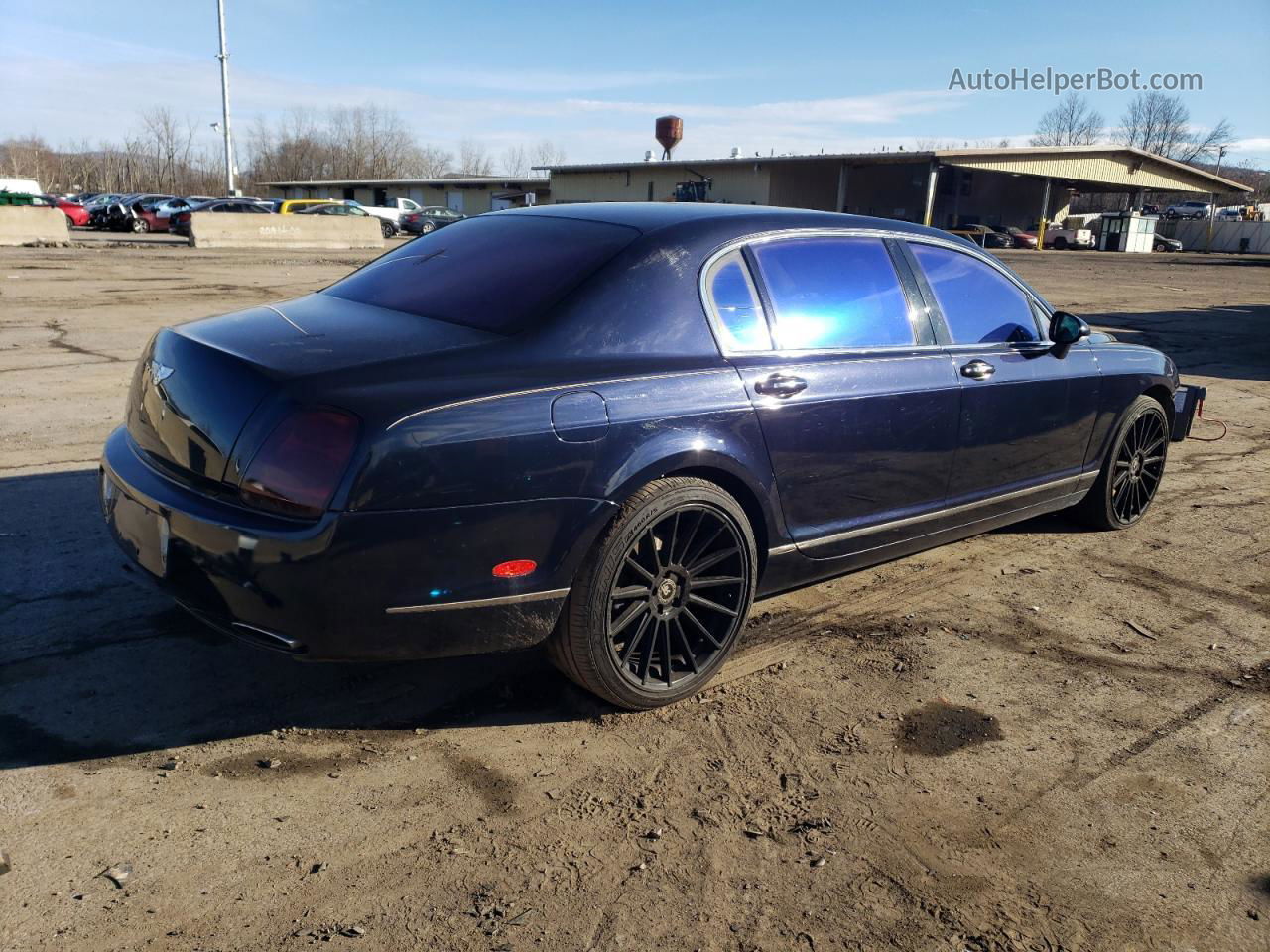 2007 Bentley Continental Flying Spur Blue vin: SCBBR93W478043516