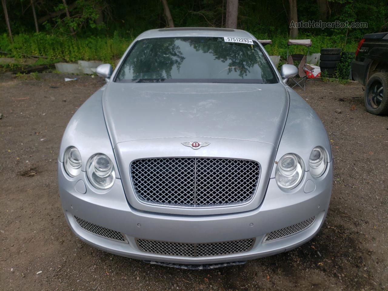 2007 Bentley Continental Flying Spur Silver vin: SCBBR93W978043334