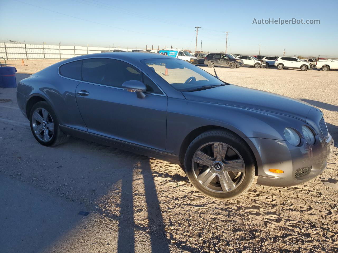 2007 Bentley Continental Gt Silver vin: SCBCR73W07C042871