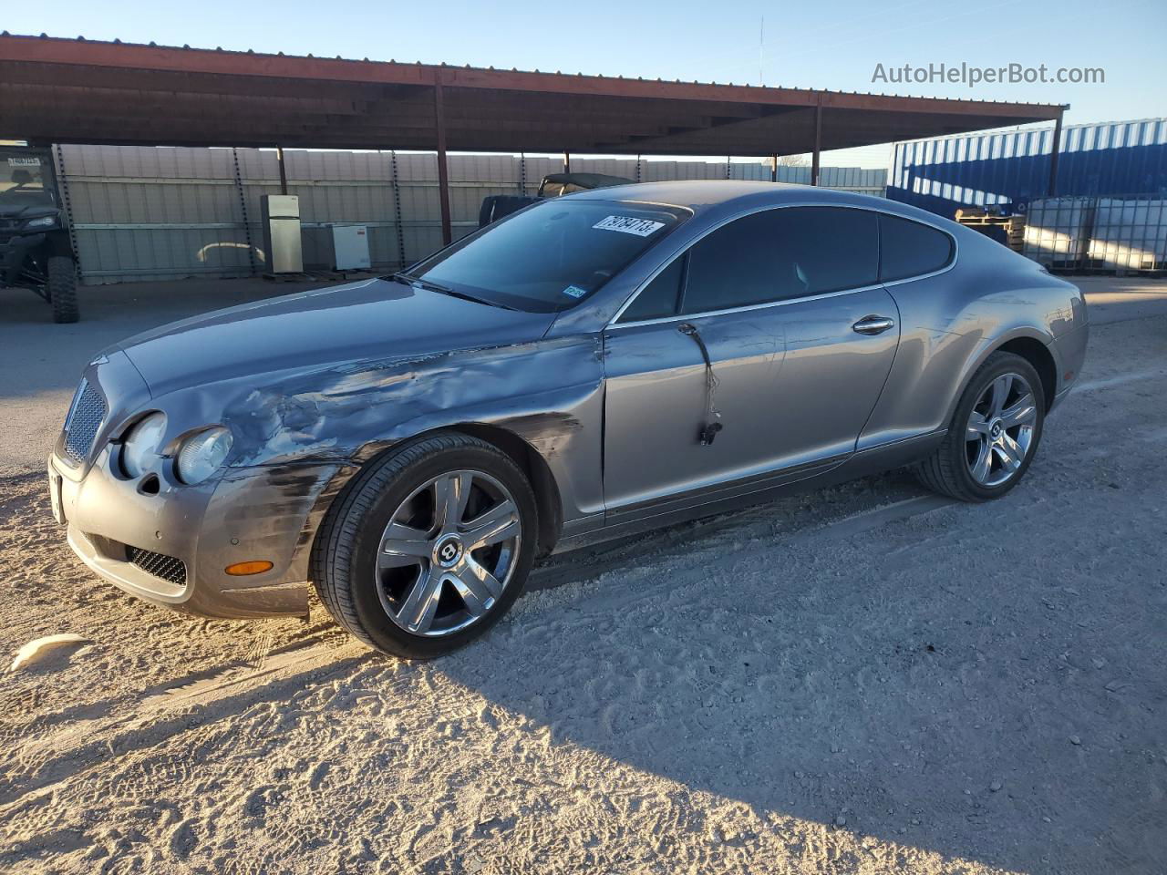 2007 Bentley Continental Gt Silver vin: SCBCR73W07C042871