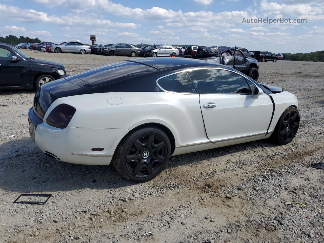 2007 Bentley Continental Gt White vin: SCBCR73W47C042985