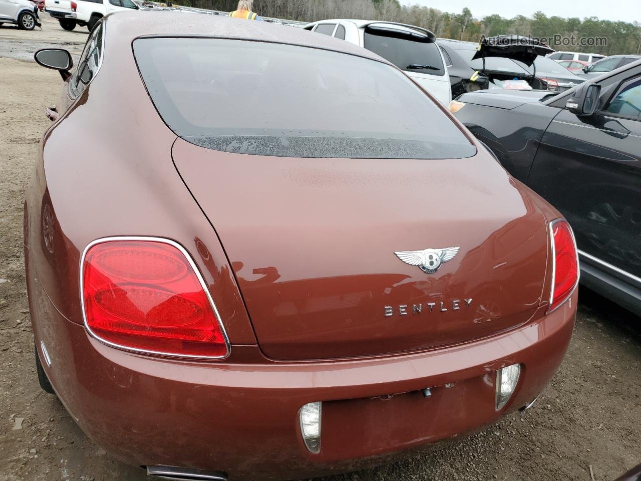 2007 Bentley Continental Gt Темно-бордовый vin: SCBCR73W57C046141