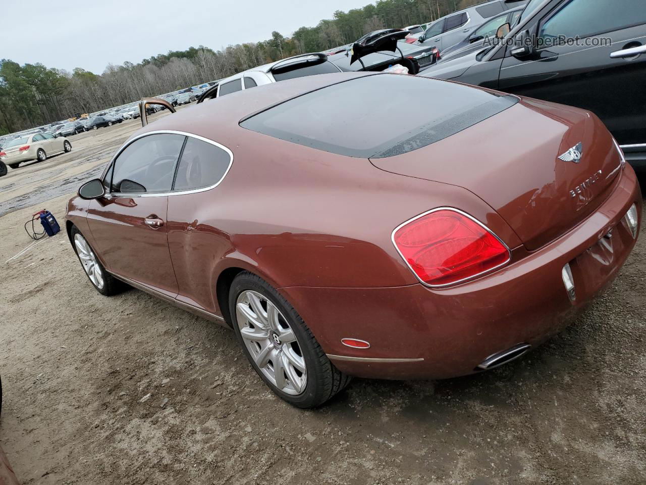 2007 Bentley Continental Gt Maroon vin: SCBCR73W57C046141