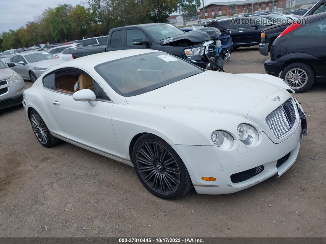 2007 Bentley Continental Gt White vin: SCBCR73W67C047444