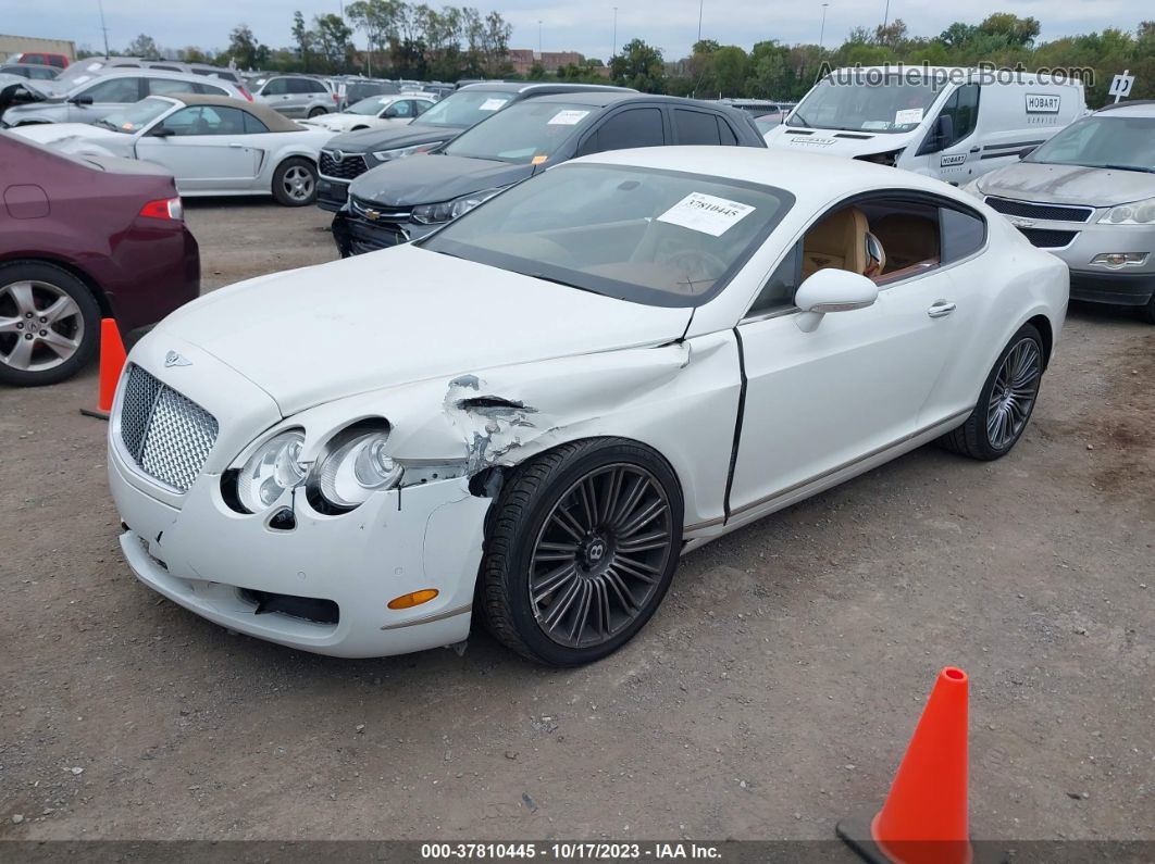 2007 Bentley Continental Gt White vin: SCBCR73W67C047444