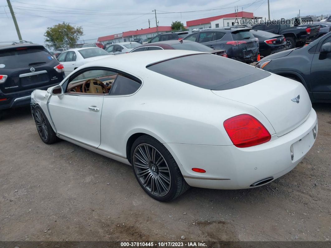 2007 Bentley Continental Gt White vin: SCBCR73W67C047444