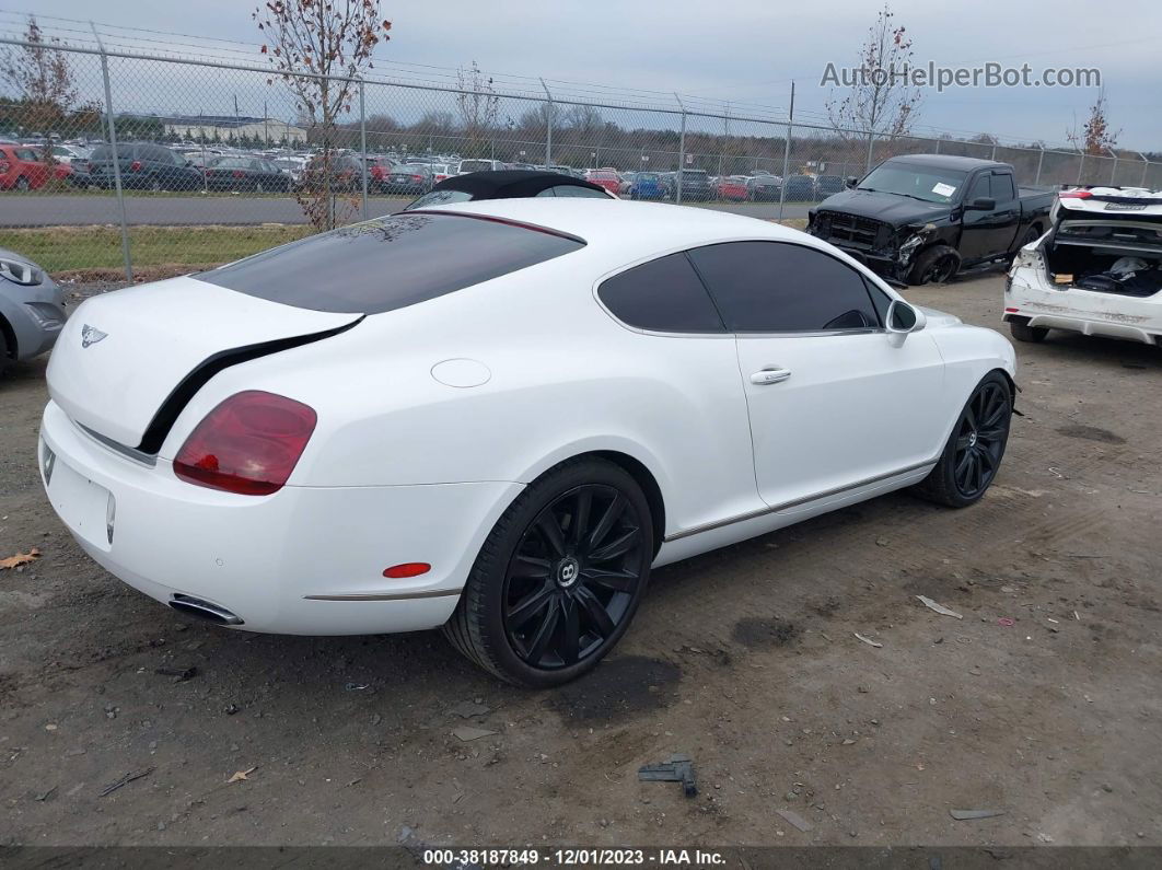 2007 Bentley Continental Gt White vin: SCBCR73W97C041654