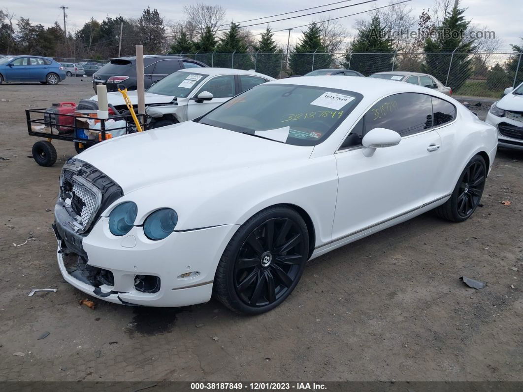 2007 Bentley Continental Gt White vin: SCBCR73W97C041654