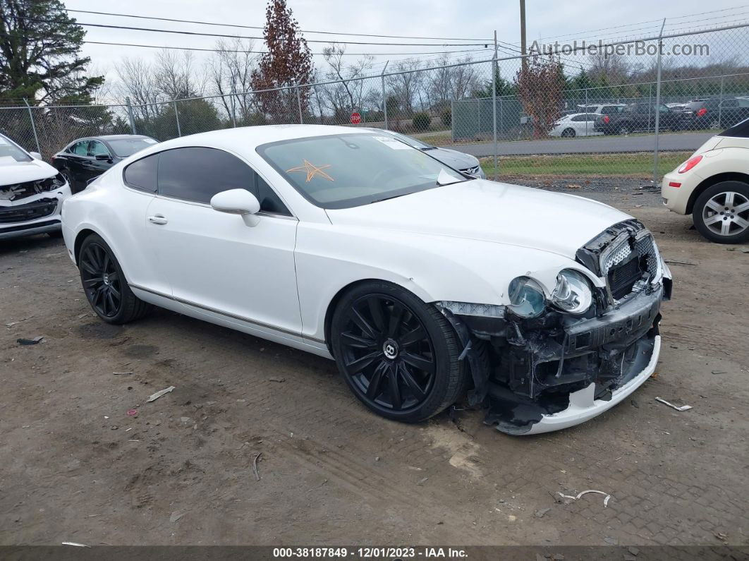 2007 Bentley Continental Gt White vin: SCBCR73W97C041654