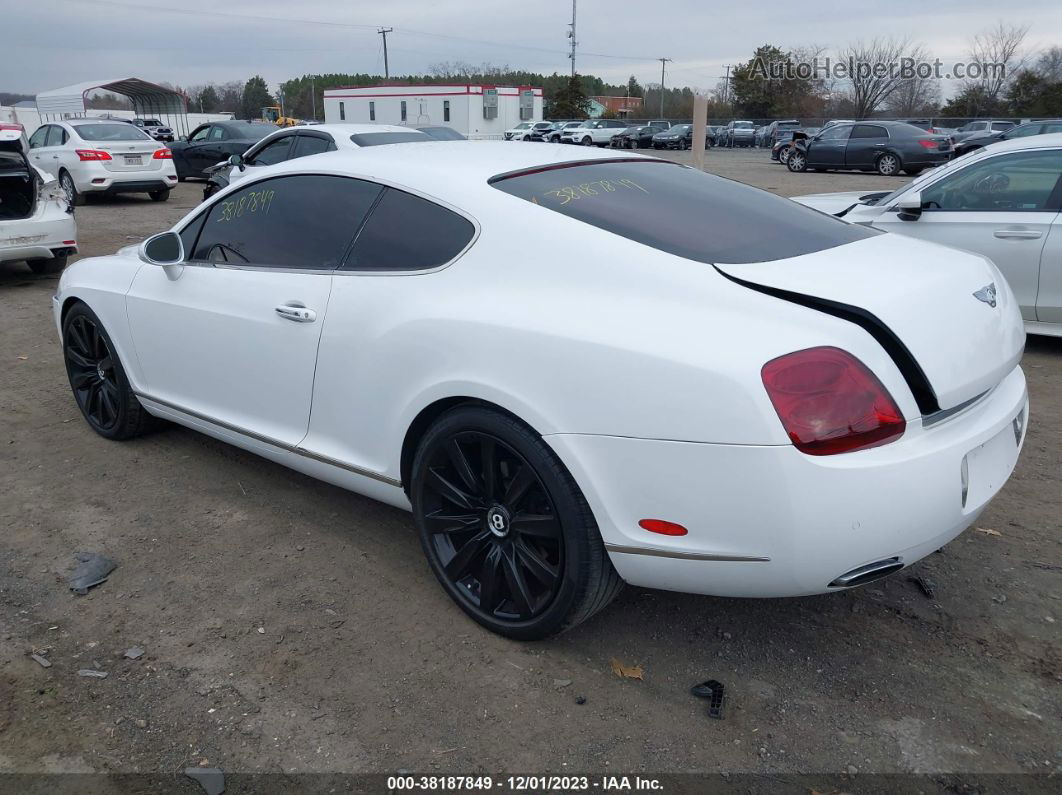 2007 Bentley Continental Gt White vin: SCBCR73W97C041654