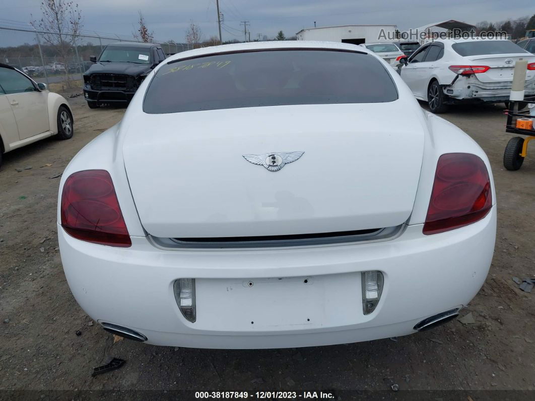 2007 Bentley Continental Gt White vin: SCBCR73W97C041654