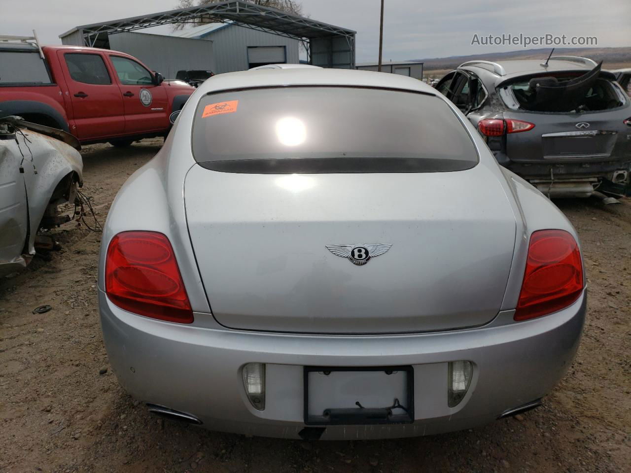 2007 Bentley Continental Gt Silver vin: SCBCR73WX7C048595