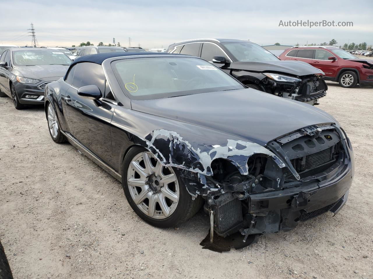 2007 Bentley Continental Gtc Blue vin: SCBDR33W07C045783