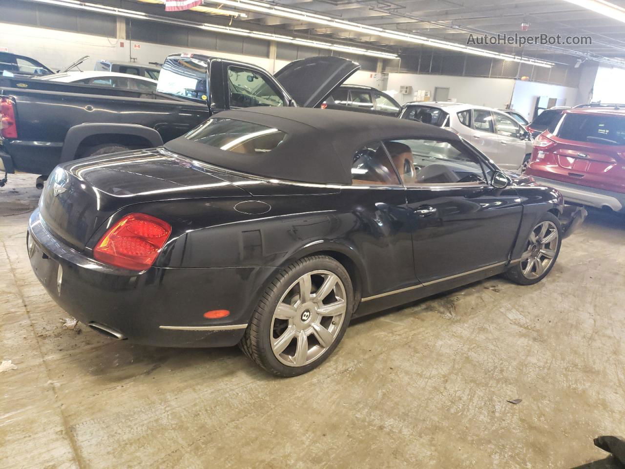 2007 Bentley Continental Gtc Black vin: SCBDR33W07C046450