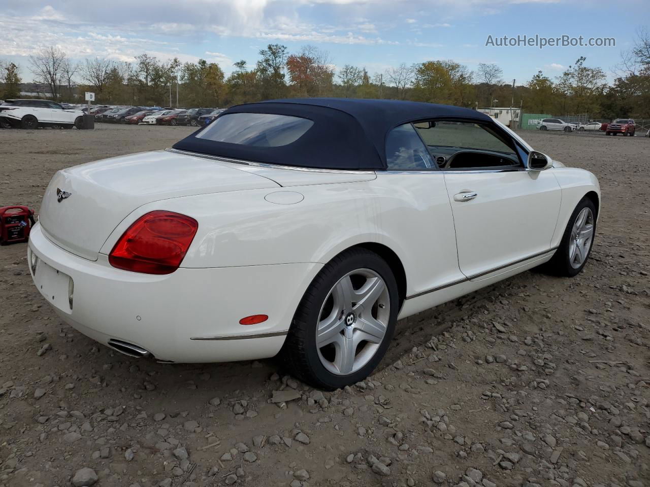 2007 Bentley Continental Gtc White vin: SCBDR33W17C043573