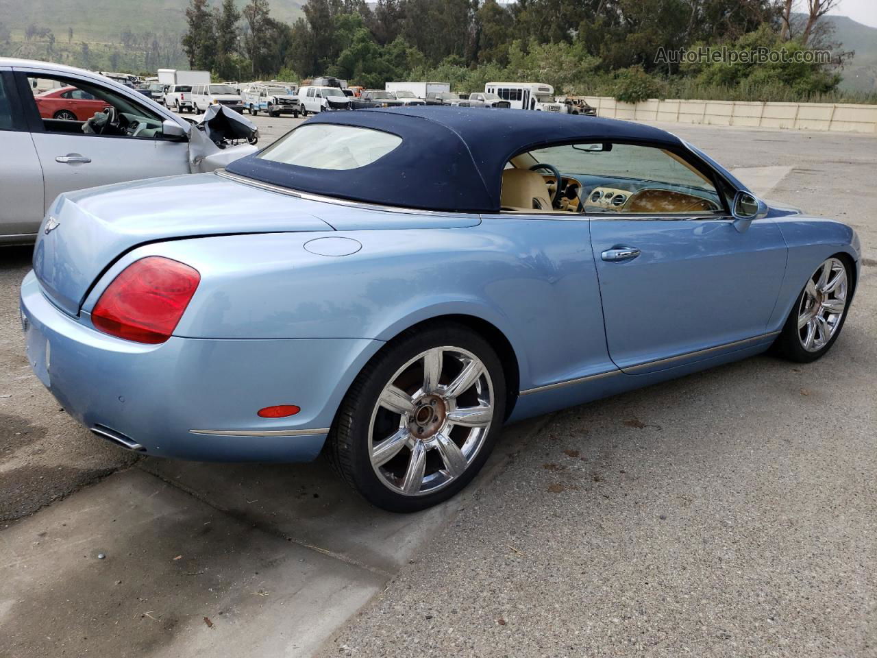 2007 Bentley Continental Gtc Blue vin: SCBDR33W17C046621