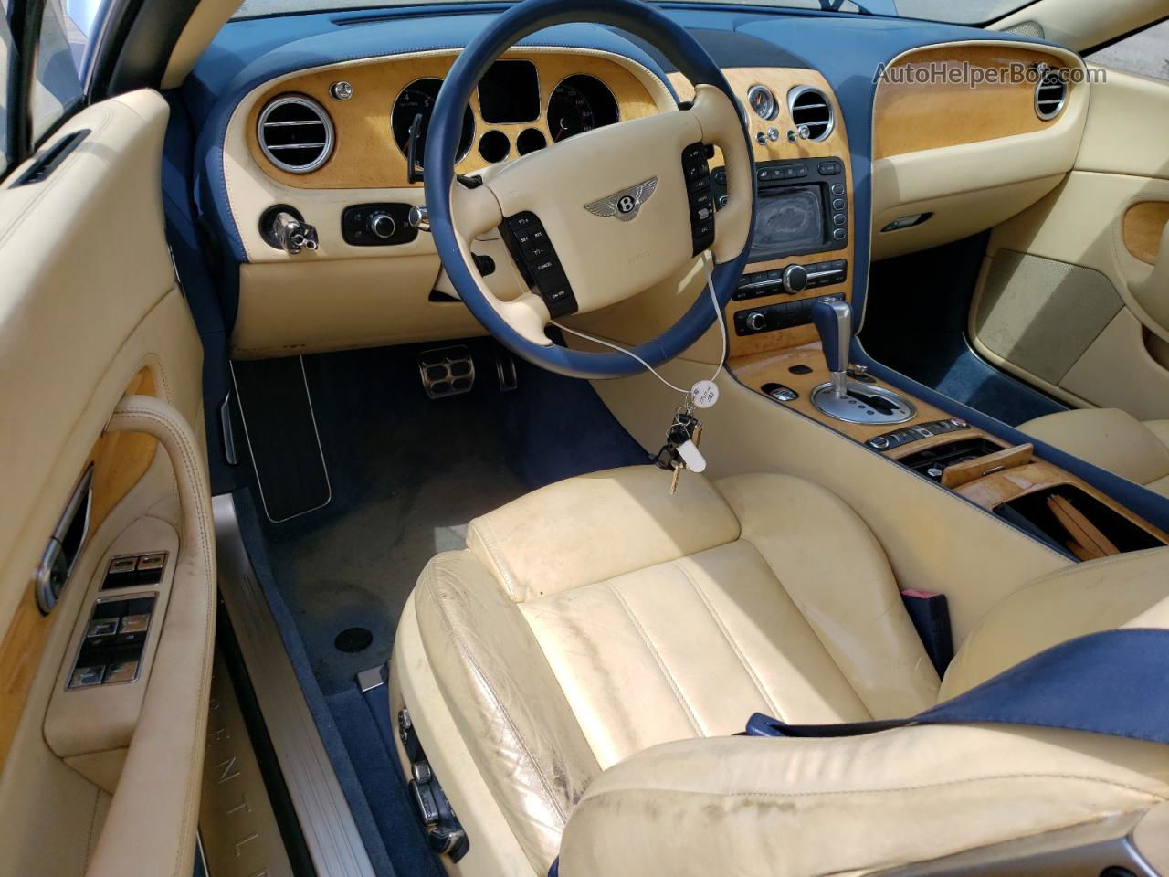 2007 Bentley Continental Gtc Blue vin: SCBDR33W17C046621