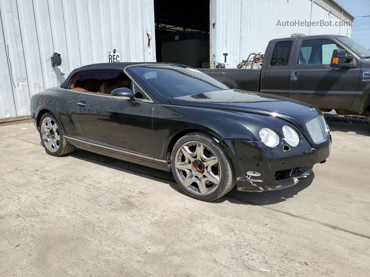 2007 Bentley Continental Gtc Black vin: SCBDR33W27C044599