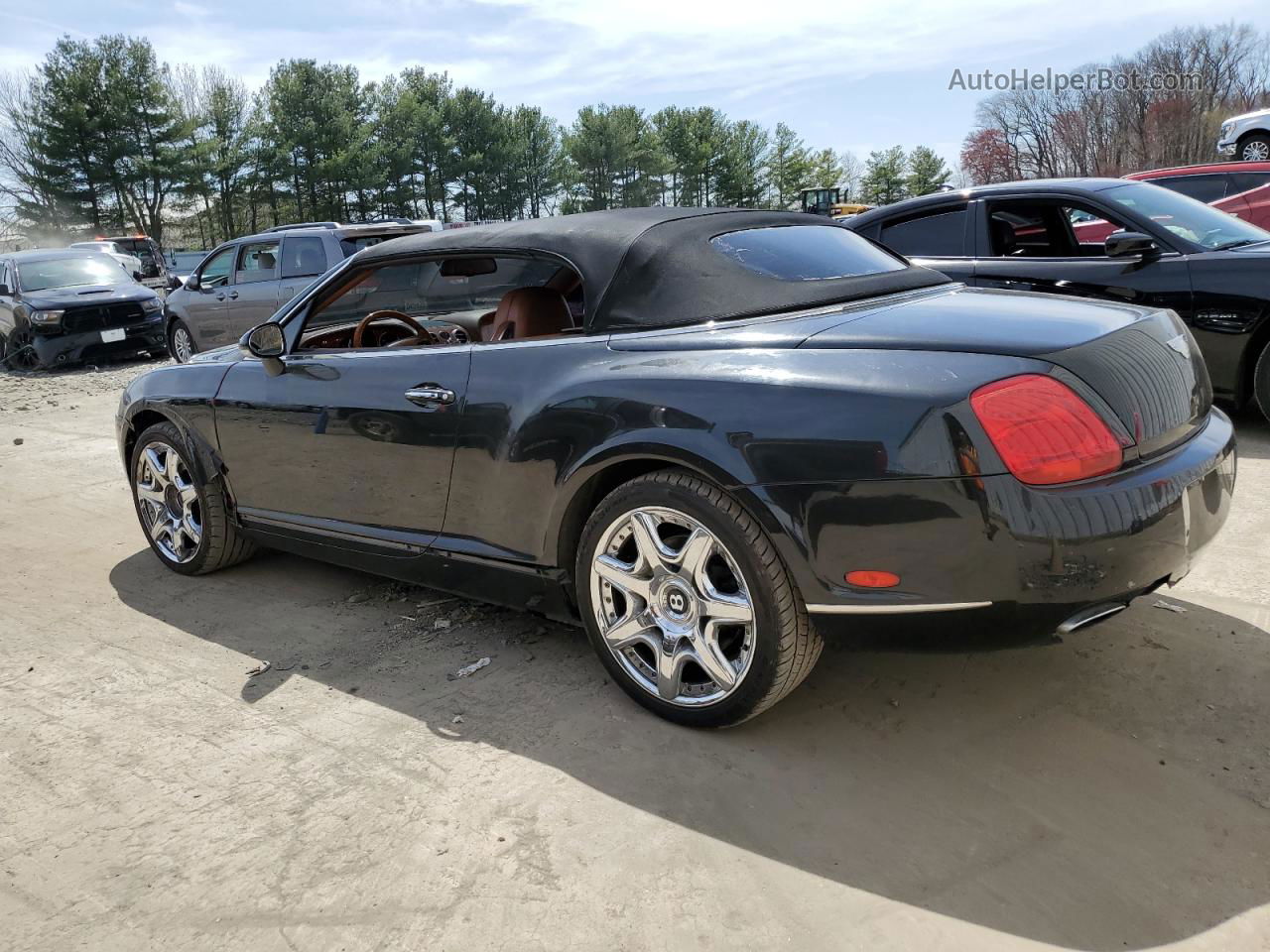 2007 Bentley Continental Gtc Black vin: SCBDR33W27C044599