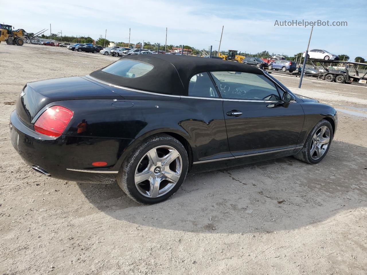 2007 Bentley Continental Gtc Black vin: SCBDR33W27C047325