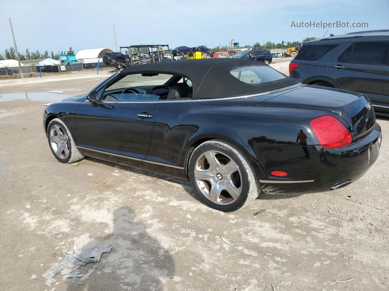 2007 Bentley Continental Gtc Black vin: SCBDR33W27C047325