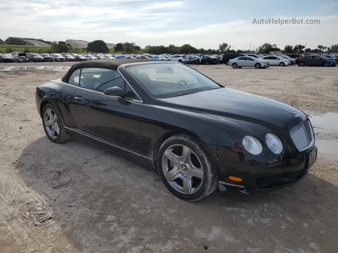 2007 Bentley Continental Gtc Black vin: SCBDR33W27C047325