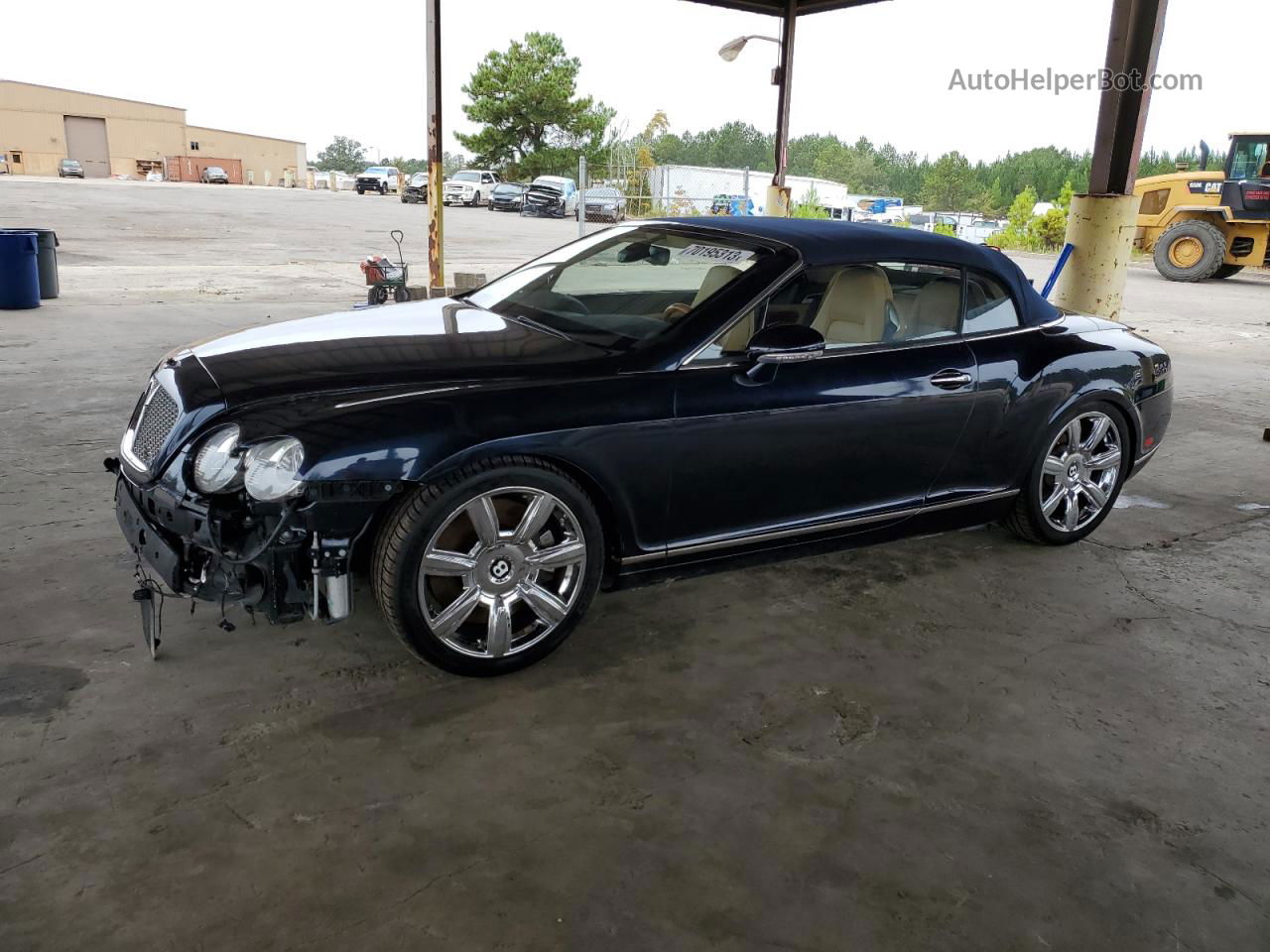 2007 Bentley Continental Gtc Синий vin: SCBDR33W37C047463