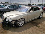 2007 Bentley Continental Gtc Gold vin: SCBDR33W47C049111