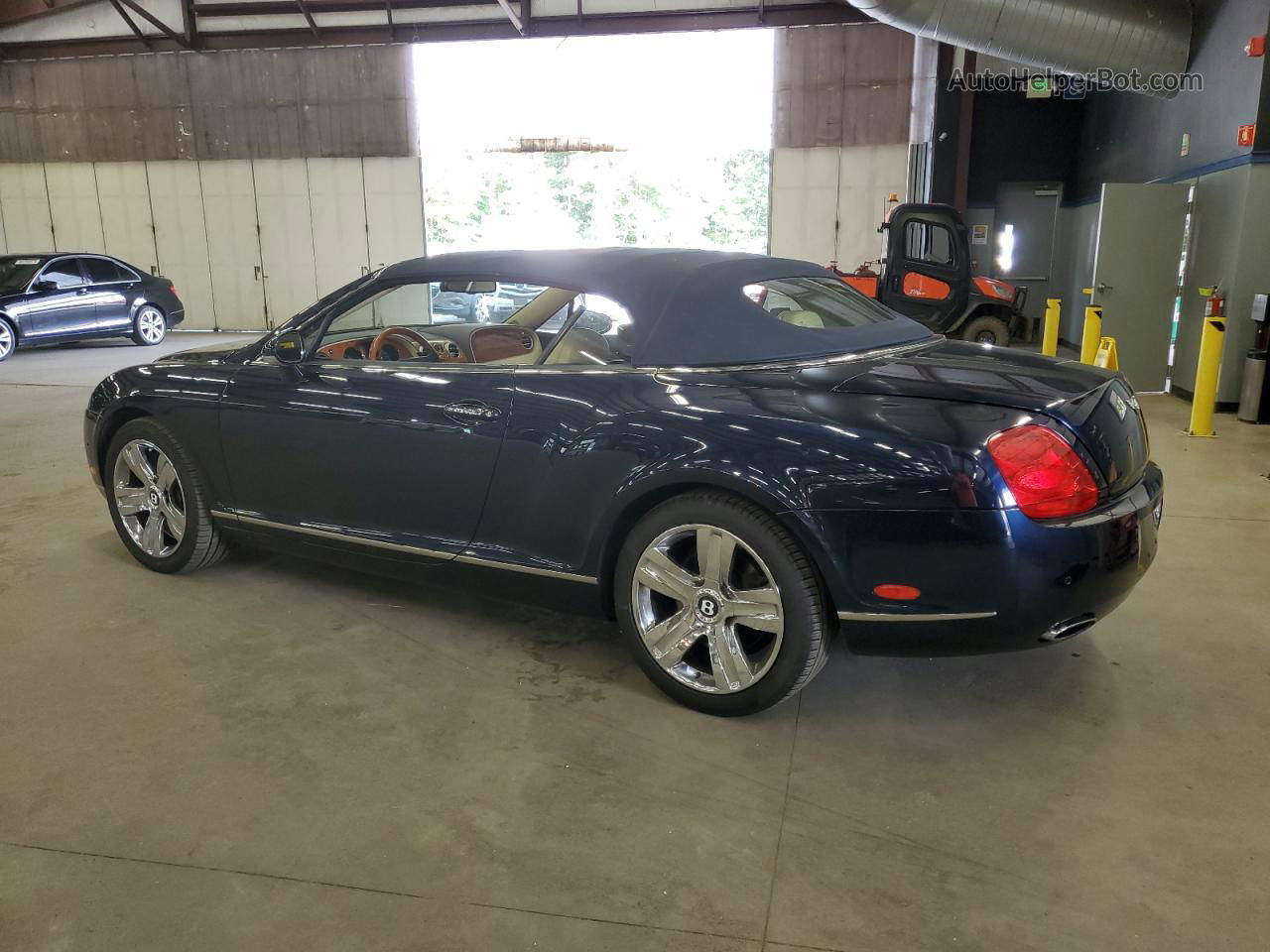 2007 Bentley Continental Gtc Синий vin: SCBDR33W47C049478