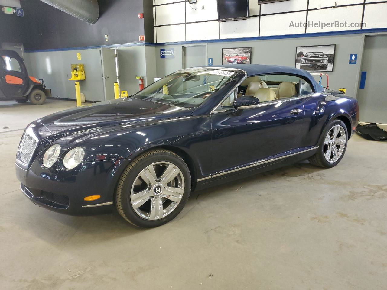 2007 Bentley Continental Gtc Blue vin: SCBDR33W47C049478