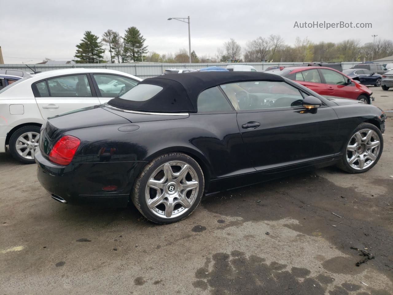 2007 Bentley Continental Gtc Black vin: SCBDR33W57C043429