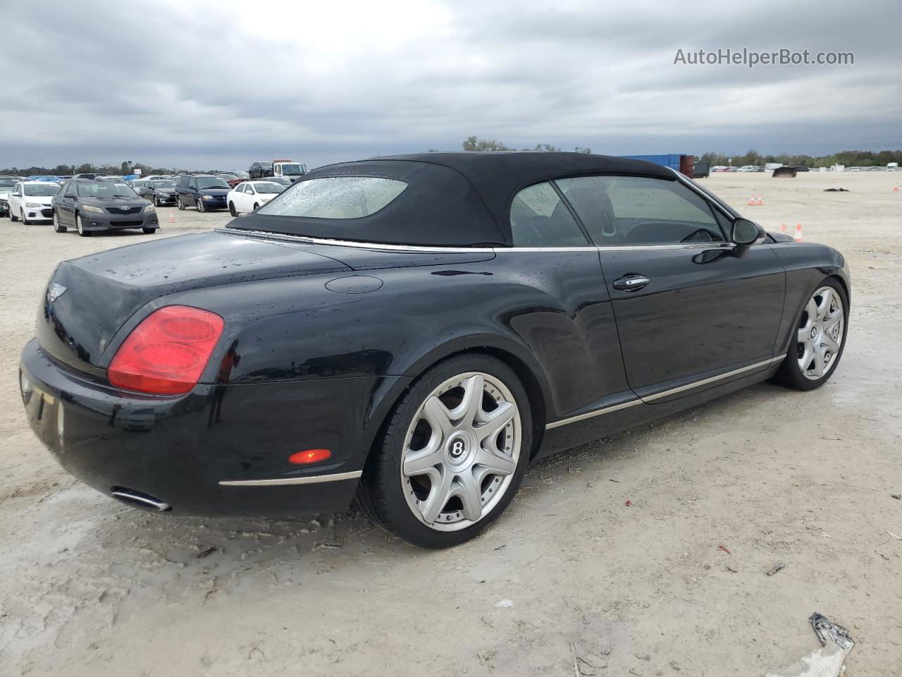 2007 Bentley Continental Gtc Black vin: SCBDR33W67C043231