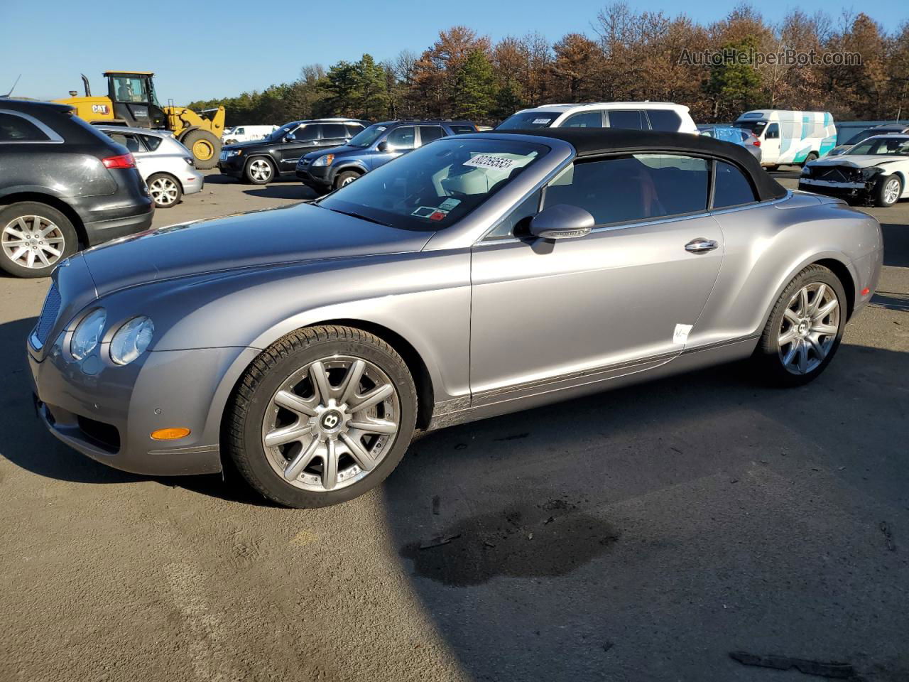 2007 Bentley Continental Gtc Silver vin: SCBDR33W67C047621