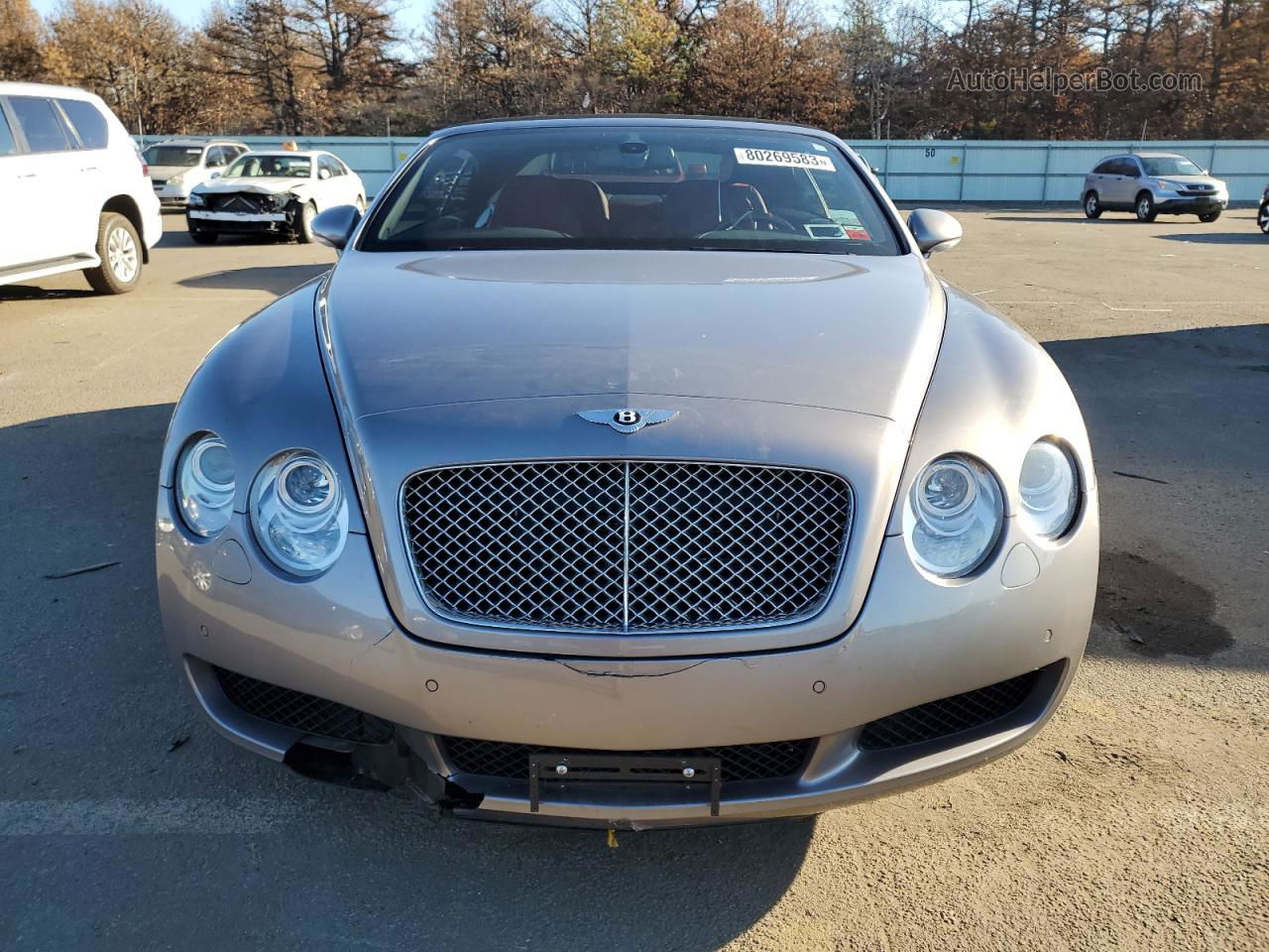 2007 Bentley Continental Gtc Silver vin: SCBDR33W67C047621