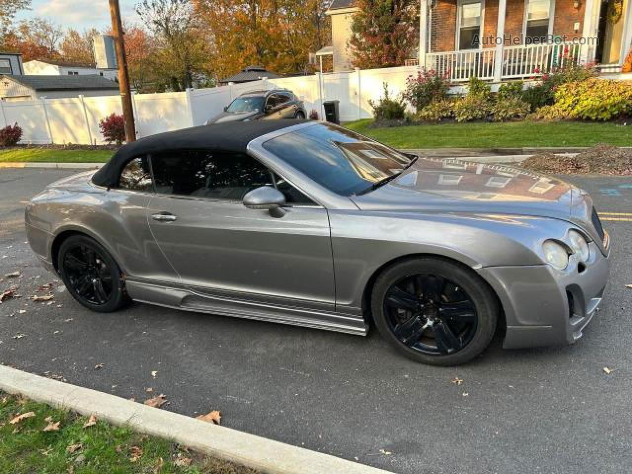 2007 Bentley Continental Gtc Gray vin: SCBDR33W77C045750