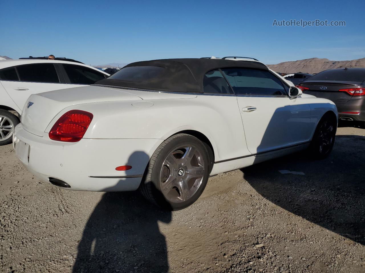 2007 Bentley Continental Gtc White vin: SCBDR33W77C045831