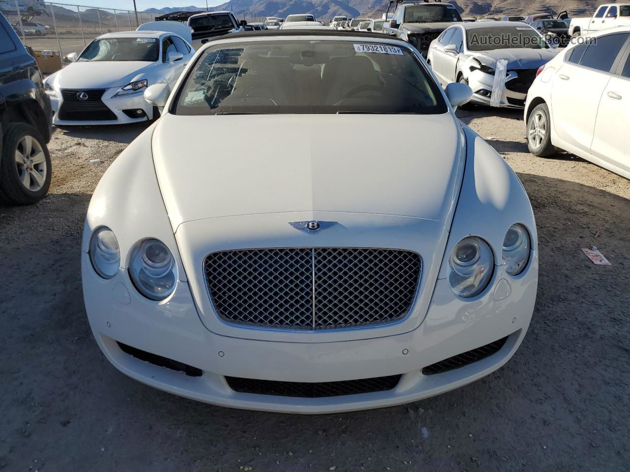 2007 Bentley Continental Gtc White vin: SCBDR33W77C045831