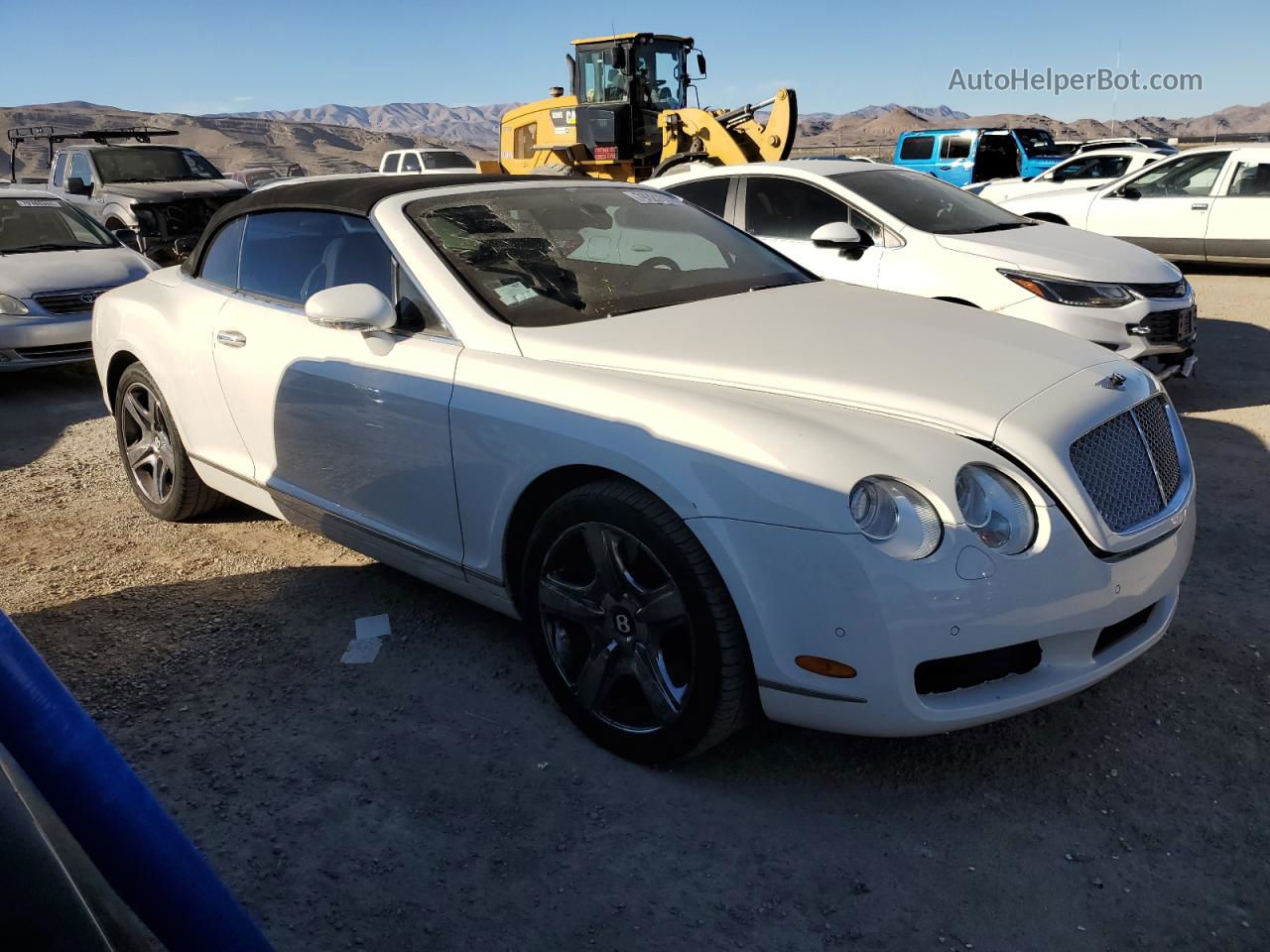 2007 Bentley Continental Gtc White vin: SCBDR33W77C045831