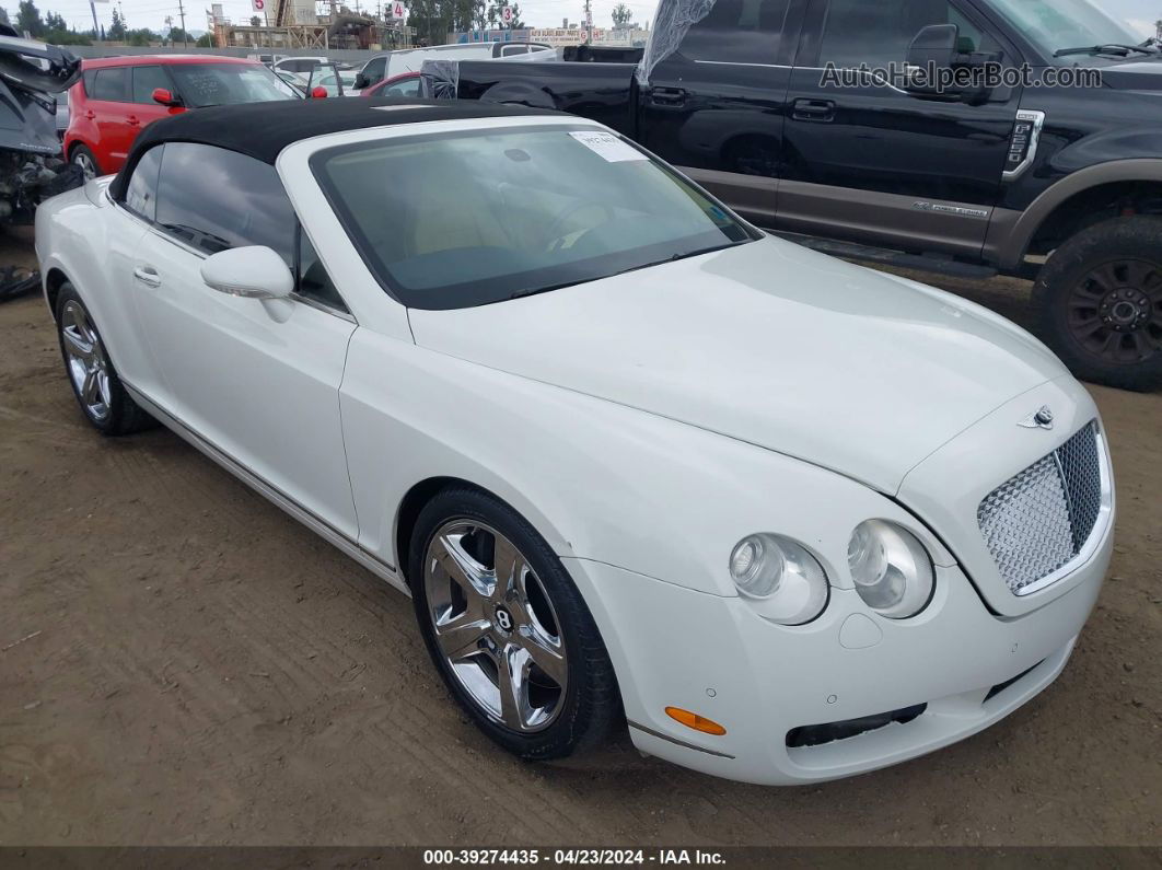 2007 Bentley Continental Gtc   White vin: SCBDR33W77C045831