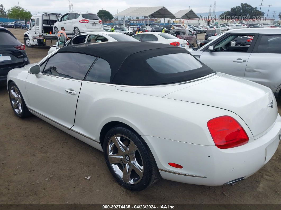 2007 Bentley Continental Gtc   White vin: SCBDR33W77C045831