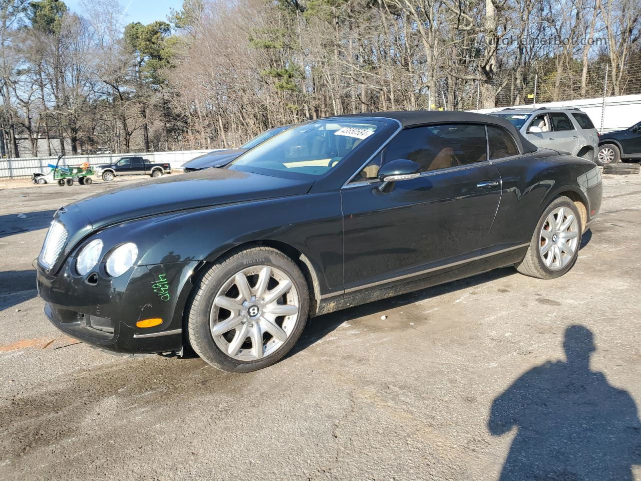 2007 Bentley Continental Gtc Black vin: SCBDR33W77C049586