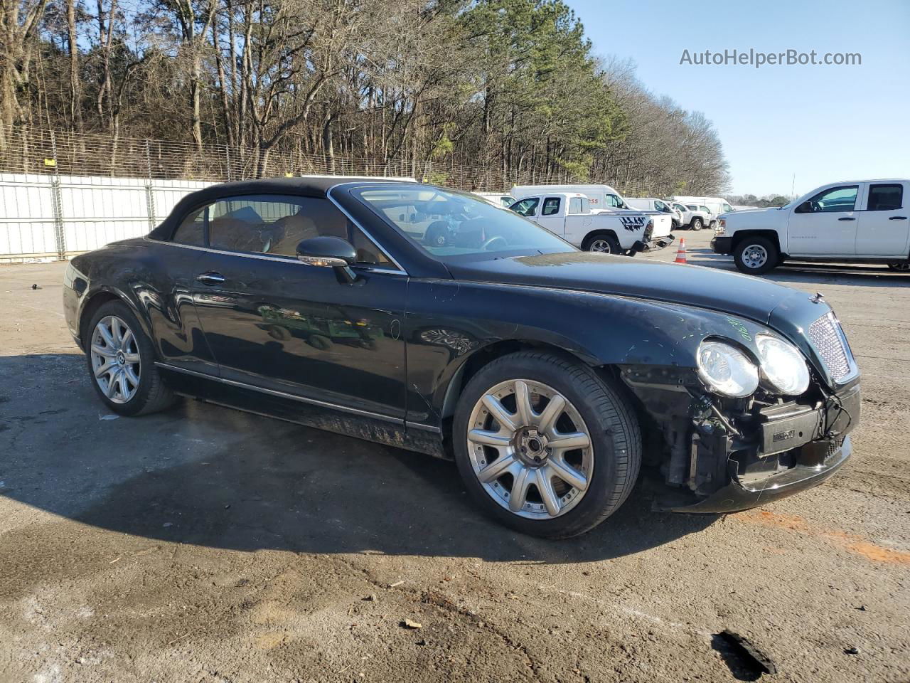 2007 Bentley Continental Gtc Black vin: SCBDR33W77C049586