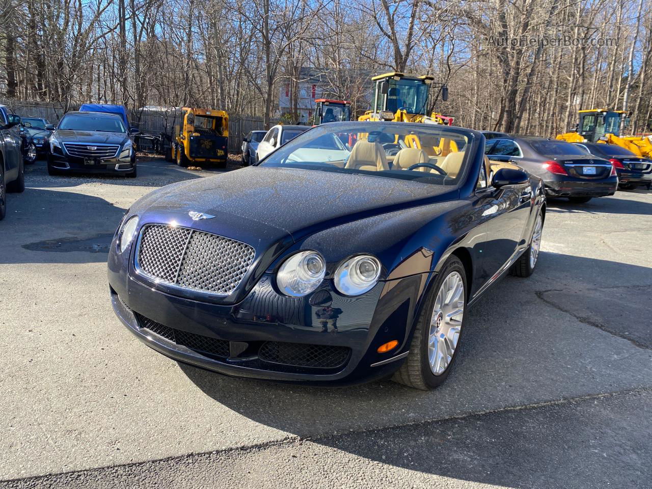 2007 Bentley Continental Gtc Синий vin: SCBDR33WX7C047878