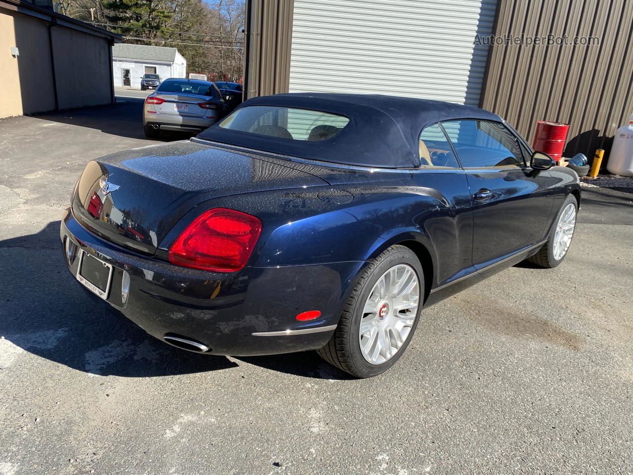 2007 Bentley Continental Gtc Blue vin: SCBDR33WX7C047878