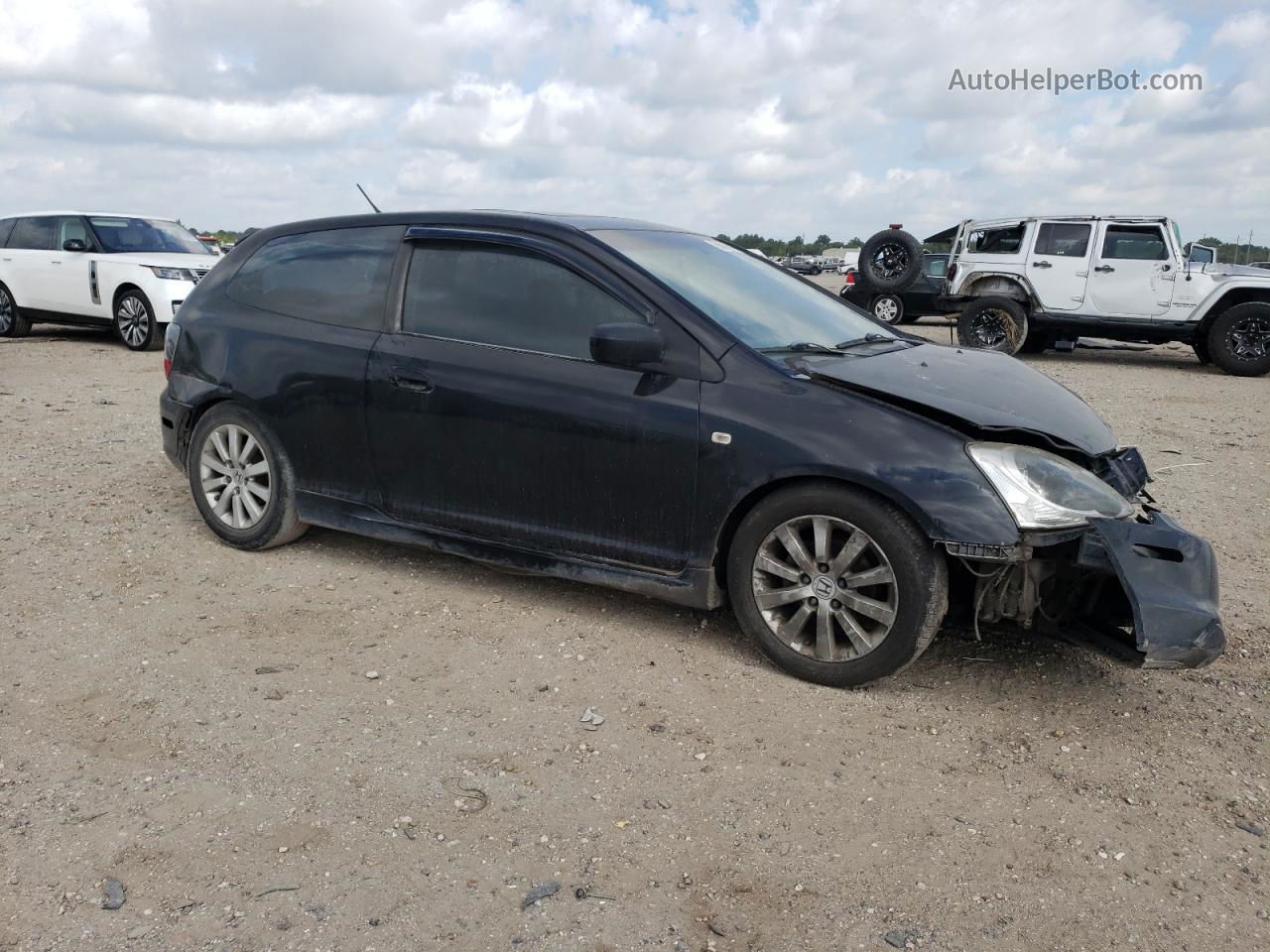 2004 Honda Civic Si Black vin: SHHEP33514U502130