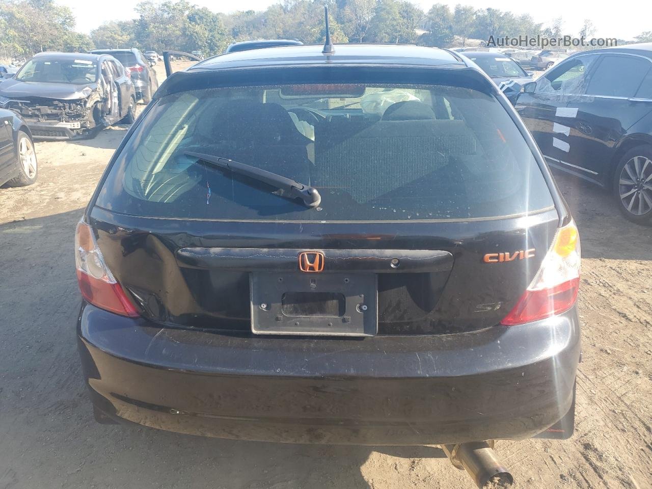 2004 Honda Civic Si Black vin: SHHEP33514U503469