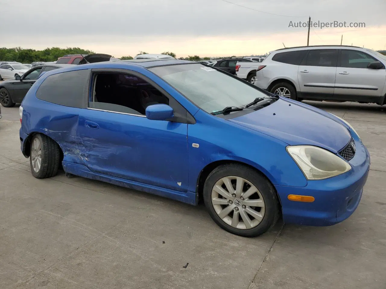 2005 Honda Civic Si Blue vin: SHHEP33545U501183