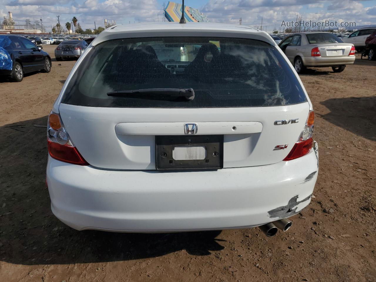 2004 Honda Civic Si White vin: SHHEP33614U505473