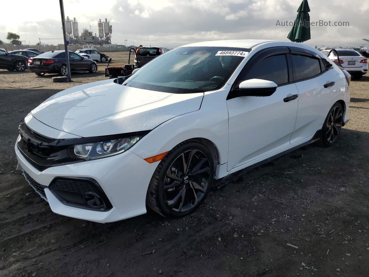 2019 Honda Civic Sport Белый vin: SHHFK7G40KU213765